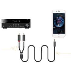 Ugreen Ugreen Audiokábel 3,5 mm-es mini jack (hím) - 2RCA (hím) 1,5m (AV102)