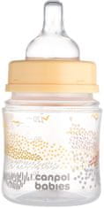 Canpol babies EasyStart MOUNTAINS 120ml Anti-Colic palack, bézs színű