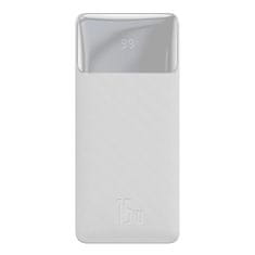 BASEUS Baseus Bipow Powerbank kijelzővel 30000mAh 15W fehér tengerentúli kiadás + USB - Micro USB kábel 0.25m fehér PPBD050202