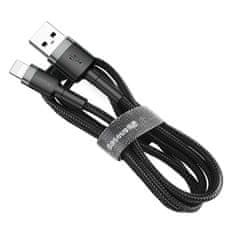 BASEUS Baseus Cafule nylon USB / Lightning QC3.0 2A 3M kábel fekete-szürke (CALKLF-RG1)