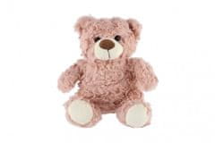 Teddies Mackó/Mackó ülő plüss 22cm rózsaszín