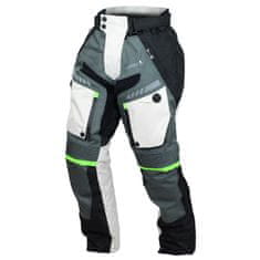 Cappa Racing Kalhoty moto pánské FIORANO textilní šedé / bílé L
