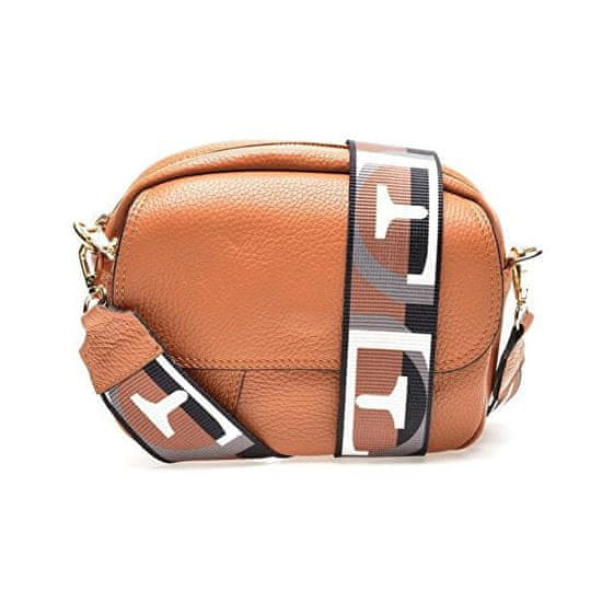 Renata Corsi Női bőr crossbody kézitáska RC1751 Cognac