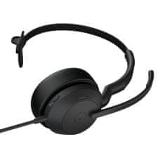 Jabra Evolve2 50/Mono/ANC/USB/Wire/BT/Wireless/MS/Fekete