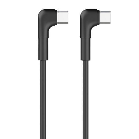 maXlife MXUC-09 ferde kábel USB-C - USB-C 1,0 m 60 W fekete (OEM0101210)