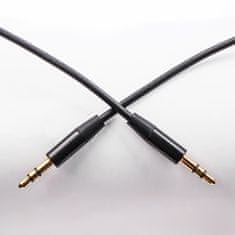 maXlife audiokábel jack 3,5 mm - jack 3,5 mm (mini) 1 m, fekete (OEM0002431)