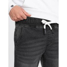 OMBRE JOGGER férfi farmer nadrág kopásnyomokkal V2 OM-PADJ-0150 OM-PADJ-0150 fekete MDN124608 S