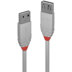 Lindy 36715 USB kábel 5 M USB 2.0 USB A Szürke (36715)