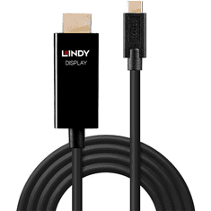 Lindy 43292 video átalakító kábel 2 M USB C-típus HDMI A-típus (Standard) Fekete (43292)