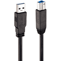 Lindy 43098 USB kábel 10 M USB 3.2 Gen 1 (3.1 Gen 1) USB A USB B Fekete (43098)
