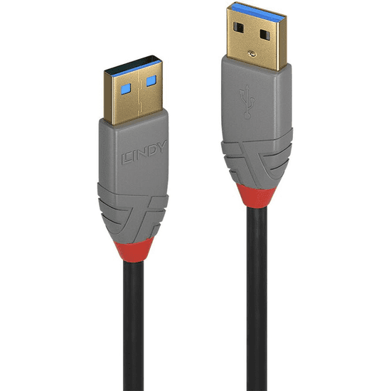 Lindy 36751 USB kábel 1 M USB 3.2 Gen 1 (3.1 Gen 1) USB A Fekete (36751)