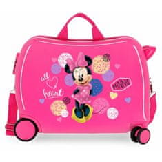 Jada Toys Gyermek utazótáska kerekekkel / babakocsi MINNIE MOUSE Heart, 34L, 2059821