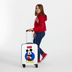 Jada Toys Luxus gyermek ABS utazótáska MICKEY MOUSE fehér, 55x38x20cm, 34L, 4681762