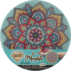 Grafix Gyémánt festmény keretre Mandala türkiz 30cm