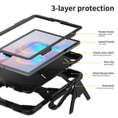 Tech-protect Survive tok Samsung Galaxy Tab S6 Lite 10.4'' 2020 - 2024, fekete