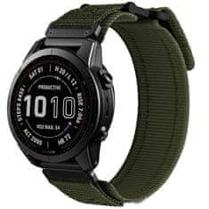 Tech-protect Scout szíj Garmin Fenix 5 / 6 / 6 Pro / 7, military green