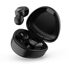 TKG Headset: TWS M9 - fekete bluetooth headset, töltő tokkal