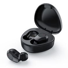 TKG Headset: TWS M9 - fekete bluetooth headset, töltő tokkal