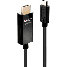 Lindy 43291 video átalakító kábel 1 M USB C-típus HDMI A-típus (Standard) Fekete (43291)