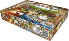 Star Game Sets Puzzle Téli kert a parkban 1000 db