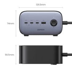 Ugreen GaN USB C/USB hálózati szalag AC töltő fekete CD270 Ugreen Ugreen