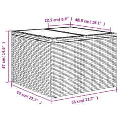 Vidaxl 11 részes fekete polyrattan kerti ülőgarnitúra párnákkal 3220694