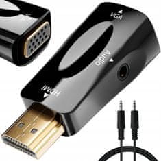 Verk 06305 konverter HDMI-ről VGA D-SUB audio fehérre