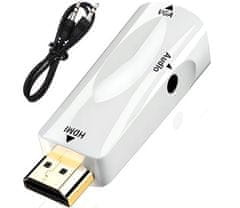 Verk 06305 konverter HDMI-ről VGA D-SUB audio fehérre