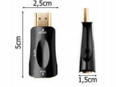 Verk 06305 konverter HDMI-ről VGA D-SUB audio fehérre