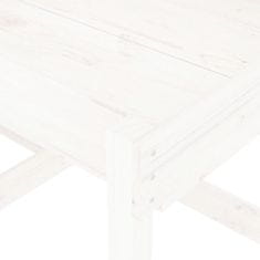 Greatstore 2 db fehér tömör fenyőfa homokozó asztal