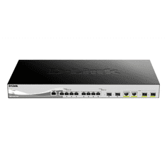 D-LINK DXS-1210-12TC 12-Port 10GBASE-T Web Smart Switch including 2 SFP (DXS-1210-12TC)