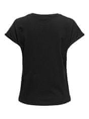 Jacqueline de Yong Női póló JDYVIVA Regular Fit 15318216 Black (Méret XL)