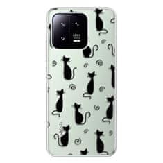 iSaprio Cat pattern 05 - black szilikon tok Xiaomi 13