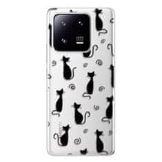 iSaprio Cat pattern 05 - black szilikon tok Xiaomi 13 Pro