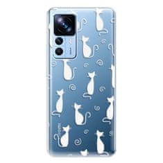 iSaprio Cat pattern 05 - white szilikon tok Xiaomi 12T / 12T Pro