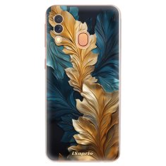 iSaprio GoldBlue Leaves 02 szilikon tok Samsung Galaxy A40