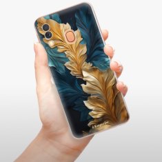 iSaprio GoldBlue Leaves 02 szilikon tok Samsung Galaxy A40