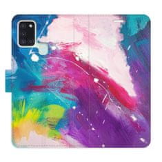 iSaprio Abstract Paint 05 flip tok Samsung Galaxy A21s