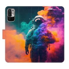 iSaprio Astronaut in Colours 02 flip tok Xiaomi Redmi Note 10 5G