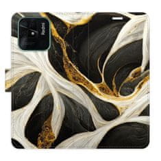 iSaprio BlackGold Marble flip tok Xiaomi Redmi 10C