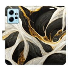 iSaprio BlackGold Marble flip tok Xiaomi Redmi Note 12 5G