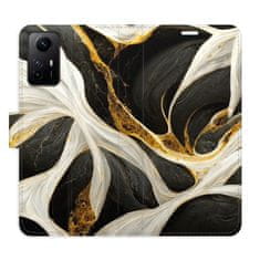 iSaprio BlackGold Marble flip tok Xiaomi Redmi Note 12S