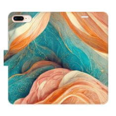 iSaprio Blue and Orange flip tok Apple iPhone 7 Plus / 8 Plus