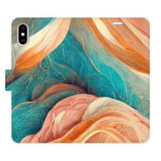 iSaprio Blue and Orange flip tok Apple iPhone X / XS