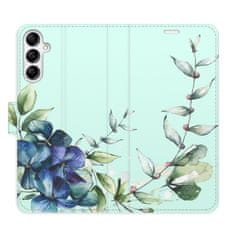 iSaprio Blue Flowers flip tok Samsung Galaxy A14 / A14 5G