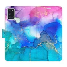 iSaprio BluePink Paint flip tok Samsung Galaxy A21s