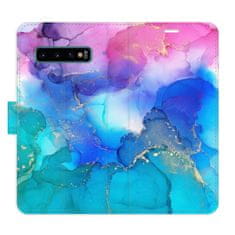 iSaprio BluePink Paint flip tok Samsung Galaxy S10