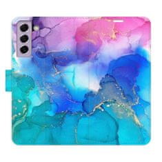 iSaprio BluePink Paint flip tok Samsung Galaxy S21 FE 5G