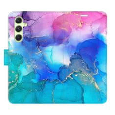 iSaprio BluePink Paint flip tok Samsung Galaxy A54 5G