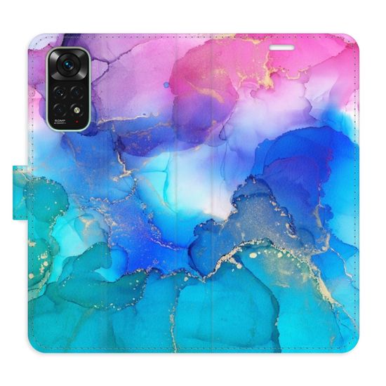 iSaprio BluePink Paint flip tok Xiaomi Redmi Note 11 / Note 11S